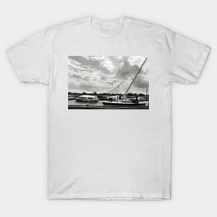 Lowering the Mast at Potter Heigham on the Norfolk Broads, UK T-Shirt